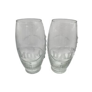 Football Shape Theme Mom Dad Personalized Drinking Glasses Tumbler 23oz Textured